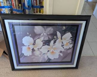 AWT200 - White Orchids Art Print