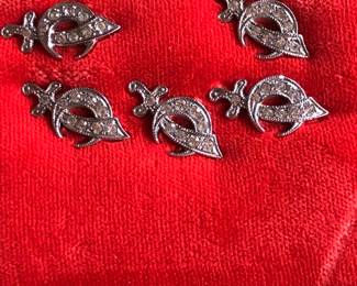 NEW: Vintage Sterling Shriner Pins