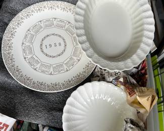 Calendar Plate, Set of Spode Dishes