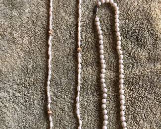 NEW: Vintage 14K Necklace and Faux Pearls Necklace