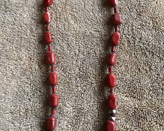 NEW: Vintage Red Coral Necklace