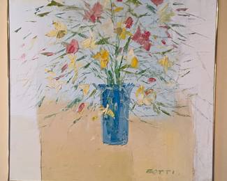 Oil on canvas signed Botti