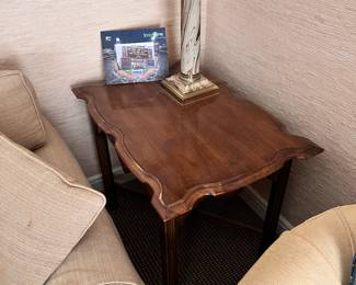 Wood side table