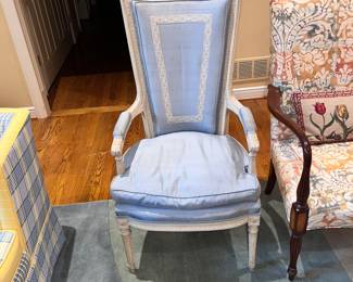 Silk and goose down filled chair