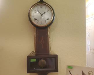 Early 20th century revival Banjo clock...