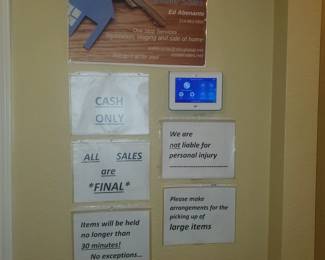 *** CASH ONLY!!!