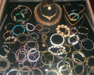 Necklaces and bracelets...