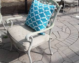Powder coated cast metal porch/ patio set