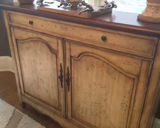 Hand painted console cabinet, very pretty piece