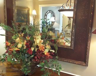 Hand painted decorative mirror