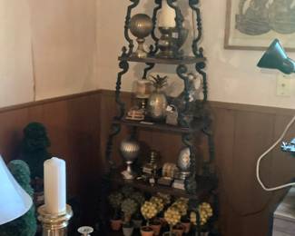 Tall curio shelf