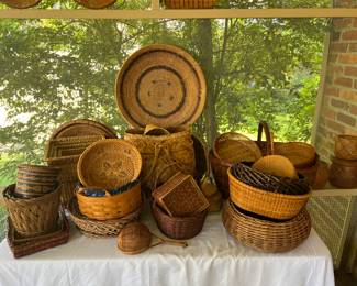 Handwoven baskets