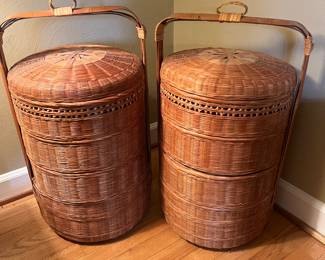 4-tier Asian wedding baskets