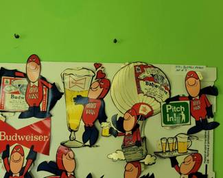 Vintage Bud Man stickers