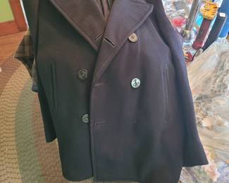 US Navy wool peacoat