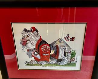 Georgia Bulldog football art