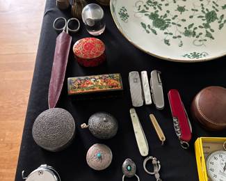 Bells, Trinket Boxes, Pocket Knives