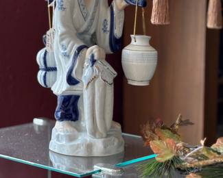 Blue and White Water Lady