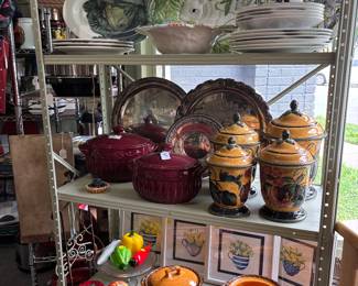Covered Dishes, cannisters.