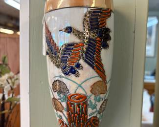 Luster Wall Vase painted
