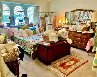TO THE LINEN ROOM! WE HAD SO MANY LINENS, WE HAD TO SPREAD OUT TO MULTIPLE CLOSETS AND ROOMS!