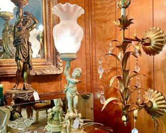 LAMPS, WALL SCONCES.