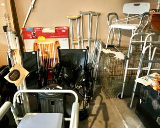 Medical devices, wheelchairs, walkers, shower chair