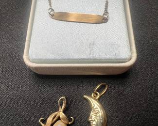 10K CHARMS & BABY BRACELET