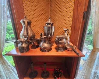 SILVER PEWTER ITEMS