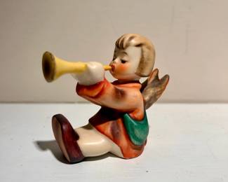 C141 - $10. Hummel Figure "Angel with Trumpet". 2.5" tall.