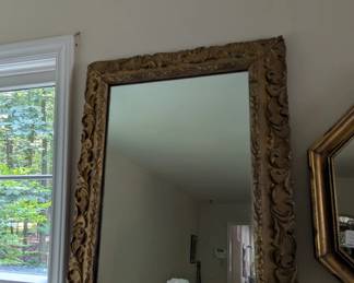 C147 - $35. Antique Frame with Mirror. Measures 21" x 26".