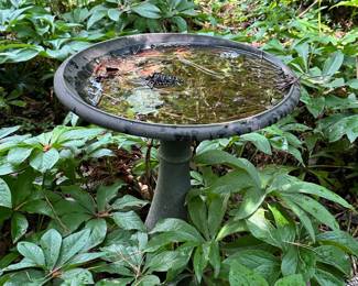 C128 - $30. Metal Bird Bath.