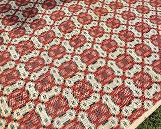 C21 - $125. Coverlet in very good antique condition.