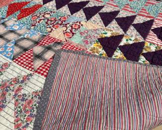 C14 - $125. Homemade quilt in very good antique condition.