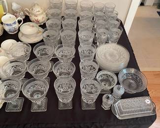 C119 - $75 - 46 pcs Imperial Glass Cape Cod.