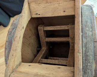 B1 - $150. Antique Table Top Churn. Measures 19" x 9.5" x 15" tall.