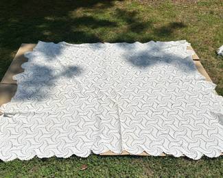 C18 - $40. Lace Coverlet with one hole (photographed)