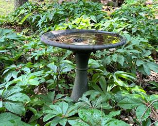 C128 - $30. Metal Bird Bath.