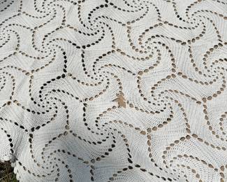 C18 - $40. Lace Coverlet with one hole (photographed)