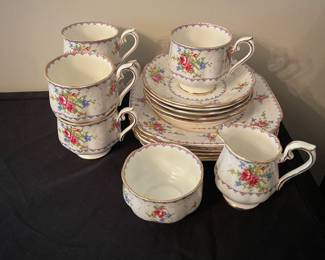 C37 - $40. Royal Albert Bone China Set.