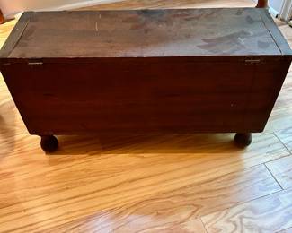 C67 - $35. Vintage Tool Box (empty) Measures 21" long x 7.25" deep x 11.25" tall.