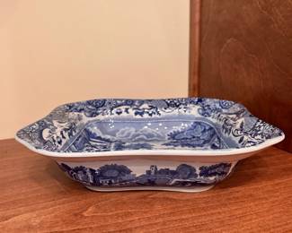 C82 - $20 each - 2 available. Spode Italian Blue Serving Dish. Measures 9" square.