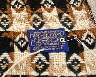 C120 - $45. 1970s Pendleton Wool Throw.