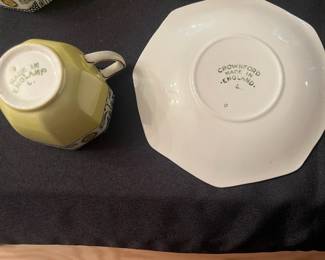 C113 - $25. Crownford Tea Set. Made in England. Teapot is 7" tall.