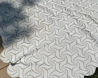 C18 - $40. Lace Coverlet with one hole (photographed)