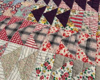C14 - $125. Homemade quilt in very good antique condition.