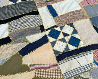 C20 - $75. Vintage Crazy Quilt.
