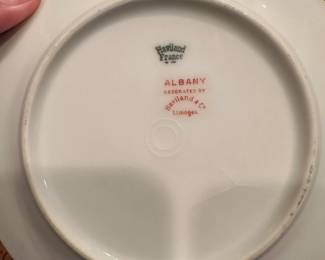 B82 - $30. Small Haviland France Albany China Set. Cream & Sugar with 4 saucers.