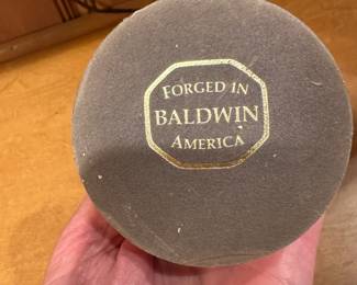 B79 - $12. Single Baldwin Brass Candlestick Holder.