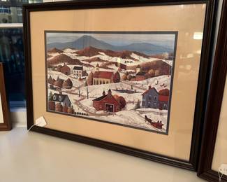 B136 - $40. MA Vessey 1998. Signed & Numbered Print. #439/1000. Measures 22.5" x 17" framed.
